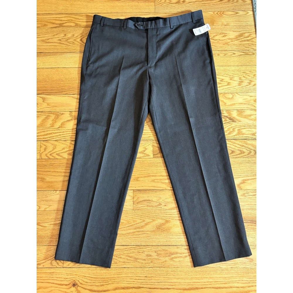 Brooks Brothers Pleated Wool Pants Madison Fit Mens Dark Gray 40x30 (39x29)